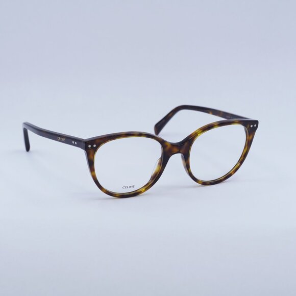 🕶️ New Celine CL50068I 052 Eyeglasses - Shiny Dark Havana Frame 52mm - Picture 1 of 11